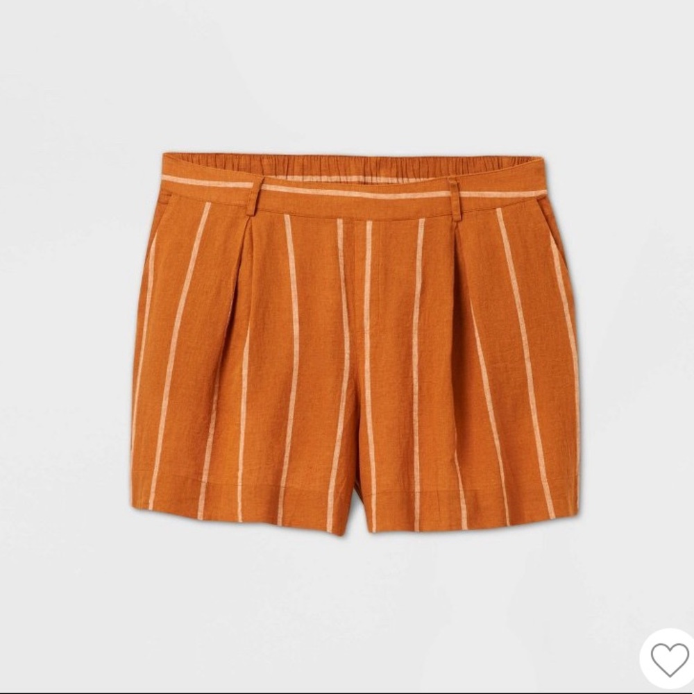 Linen pleated Ava and Viv shorts
